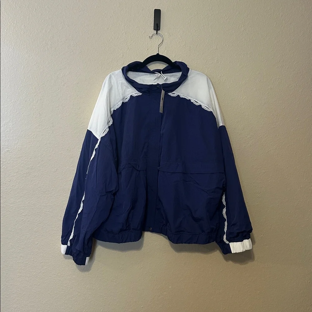 Daily Practice by Anthropologie Long Jump Color Block Jacket Size 3X NWT‎